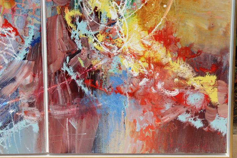 Original Abstract Expressionism Abstract Painting by Ernestine Tahedl