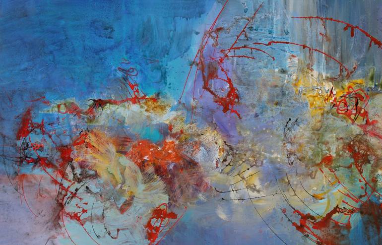 Original Abstract Painting by Ernestine Tahedl