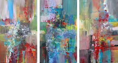 Original Abstract Paintings by Ernestine Tahedl