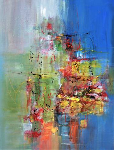 Original Abstract Expressionism Abstract Paintings by Ernestine Tahedl