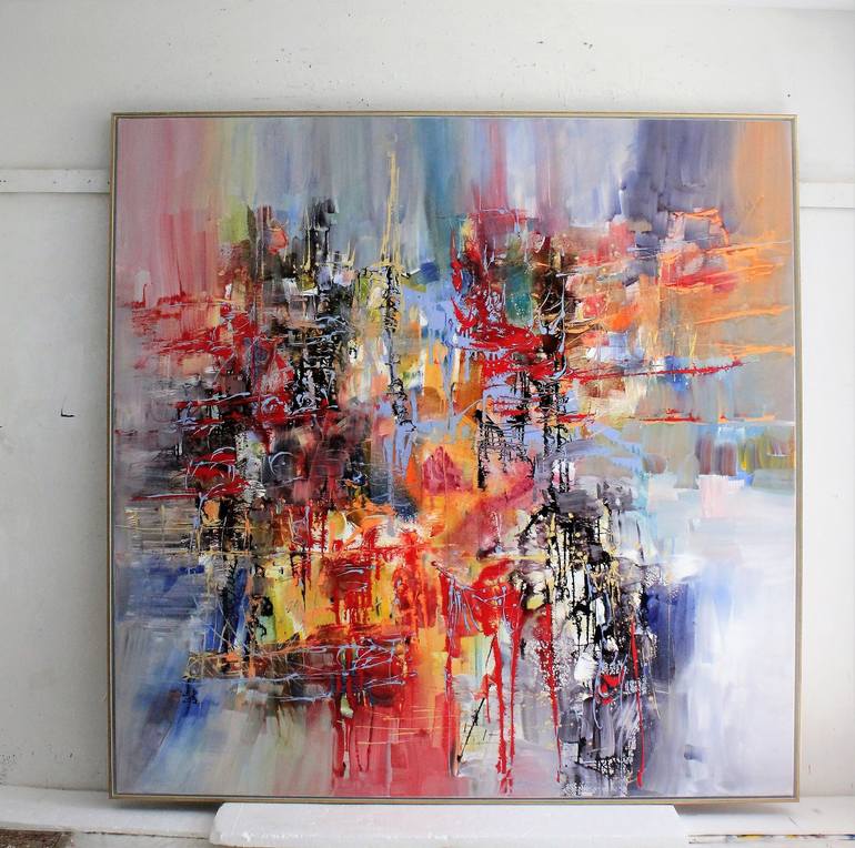 Original Abstract Painting by Ernestine Tahedl