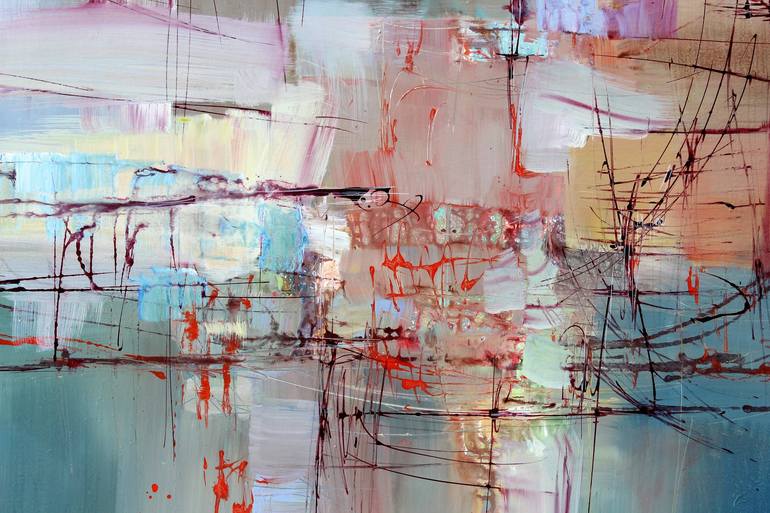 Original Abstract Painting by Ernestine Tahedl