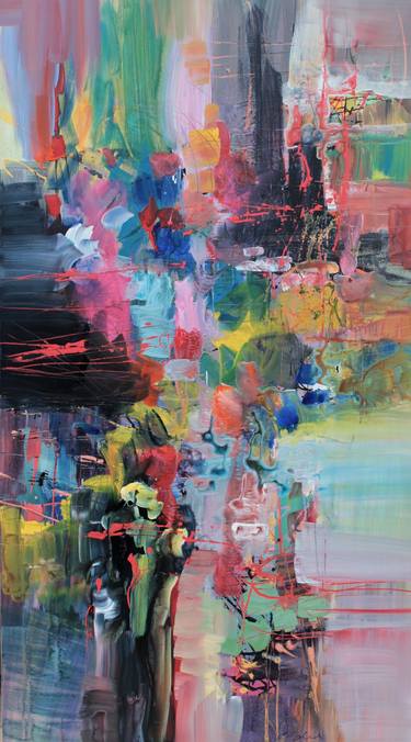 Original Abstract Paintings by Ernestine Tahedl