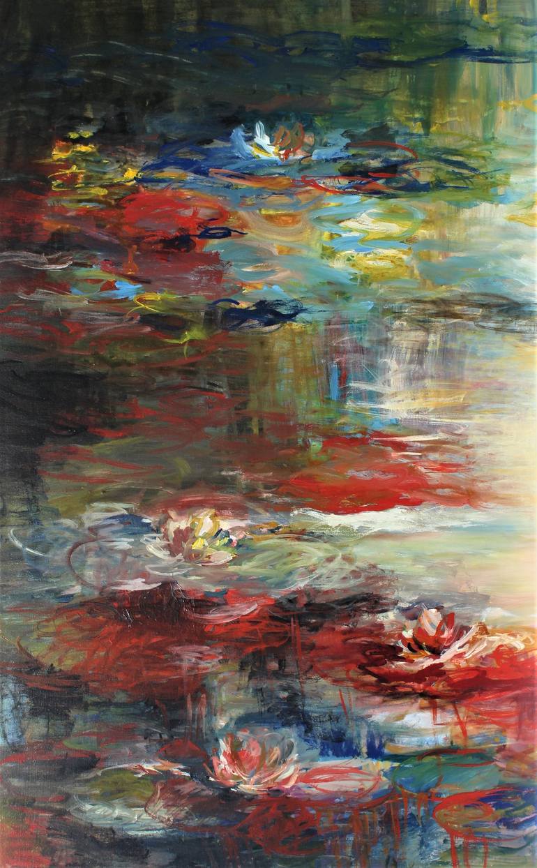 Original Expressionism Landscape Painting by Ernestine Tahedl