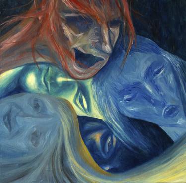 Original Conceptual Women Paintings by Agnieszka Florczyk