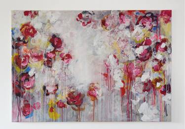 Original Abstract Expressionism Floral Paintings by Efisio Colandrea