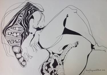 Original Abstract Classical mythology Drawings by Mary Raymond Black