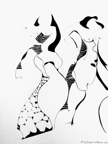 Original Abstract Drawings by Mary Raymond Black