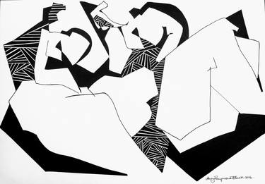 Original Conceptual Abstract Drawings by Mary Raymond Black