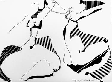 Original Conceptual Abstract Drawings by Mary Raymond Black