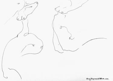 Original Abstract Expressionism Abstract Drawings by Mary Raymond Black