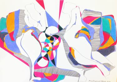 Original Abstract Drawings by Mary Raymond Black