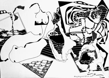 Original Abstract Drawings by Mary Raymond Black