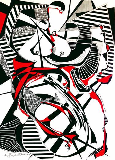 Original Conceptual Abstract Drawings by Mary Raymond Black