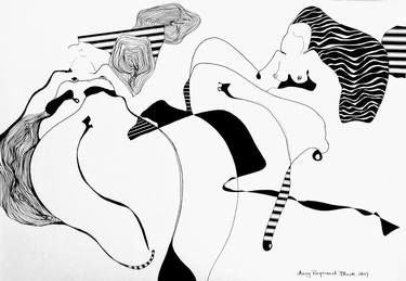 Original Conceptual Abstract Drawings by Mary Raymond Black