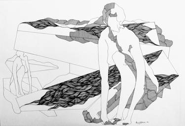 Original Conceptual Abstract Drawings by Mary Raymond Black