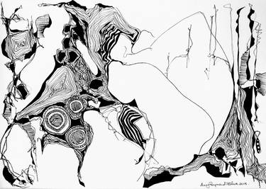 Original Abstract Drawings by Mary Raymond Black