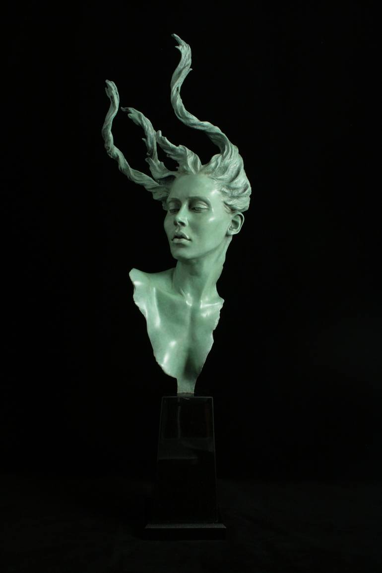 Original Figurative Women Sculpture by Carl Payne