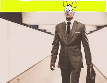 Manckey. From "Mickeyphysics" series. (Yellow). Limited Edition thumb