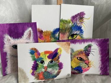 Original Abstract Animal Paintings by Anezia Sanchez