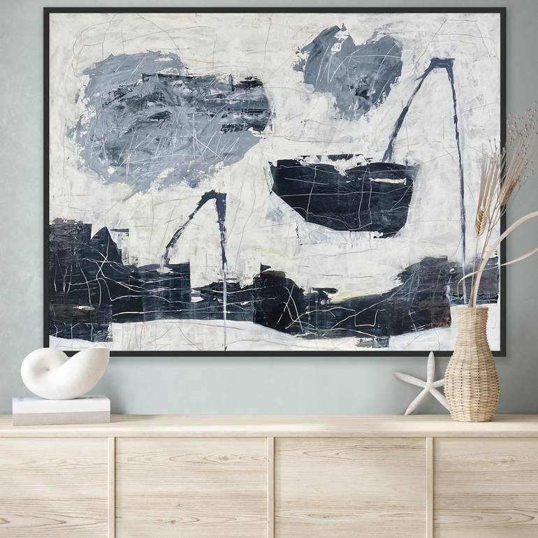 Original Conceptual Abstract Painting by Irene Gronwall