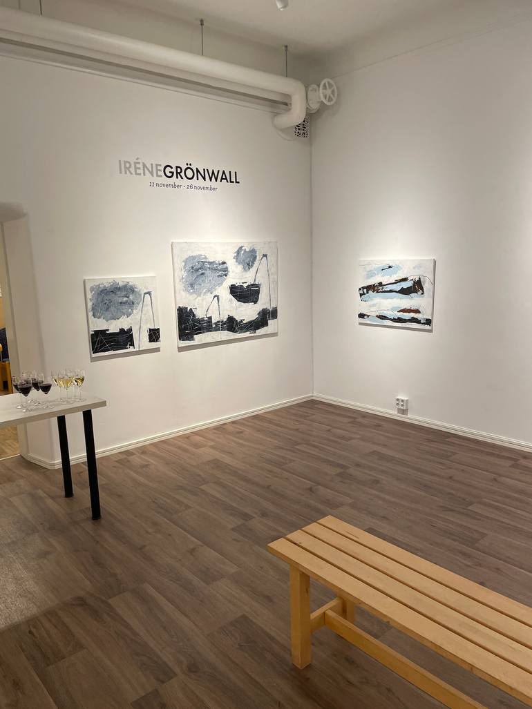 Original Conceptual Abstract Painting by Irene Gronwall