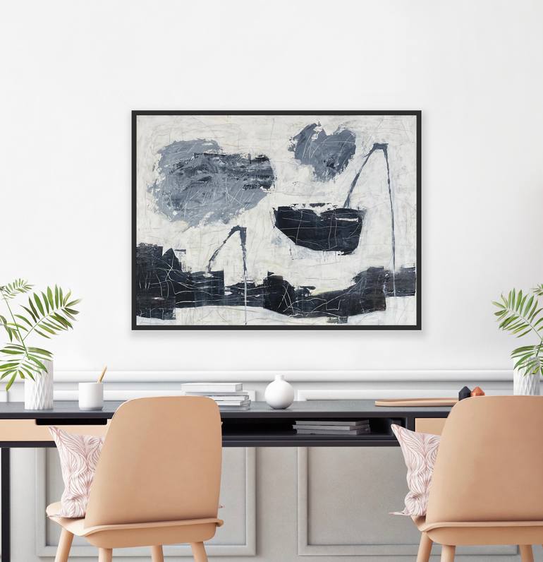 Original Conceptual Abstract Painting by Irene Gronwall
