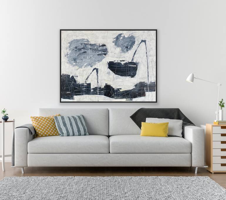 Original Conceptual Abstract Painting by Irene Gronwall