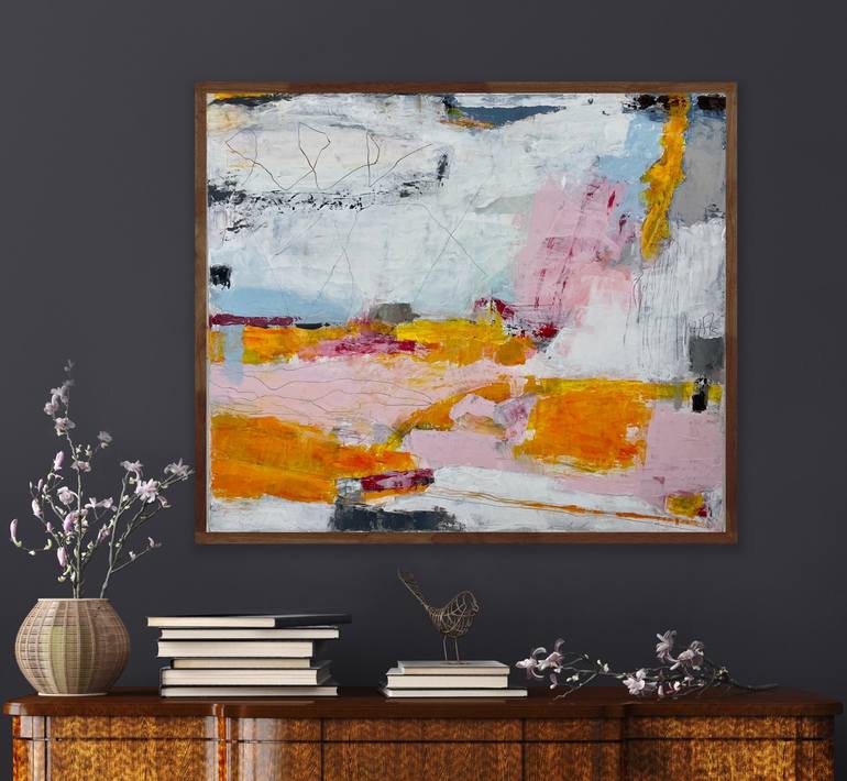 Original Abstract Expressionism Abstract Painting by Irene Gronwall