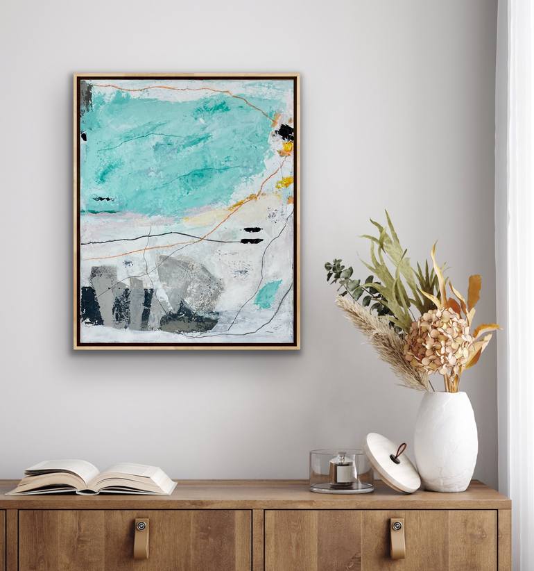 Original Color Field Painting Abstract Painting by Irene Gronwall