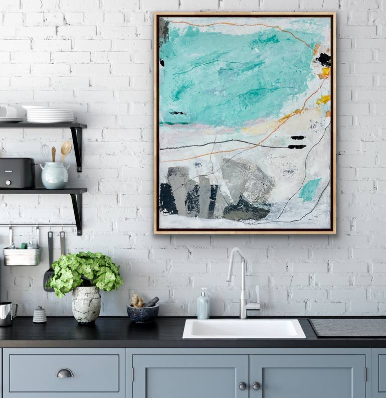 Original Color Field Painting Abstract Painting by Irene Gronwall