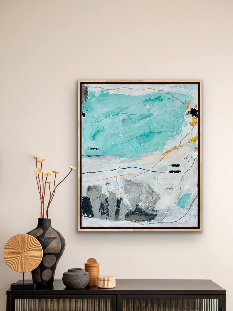 Original Color Field Painting Abstract Painting by Irene Gronwall