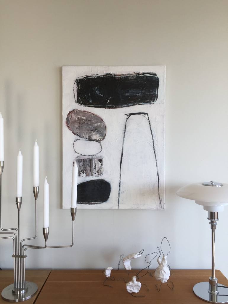 Original Conceptual Abstract Painting by Irene Gronwall