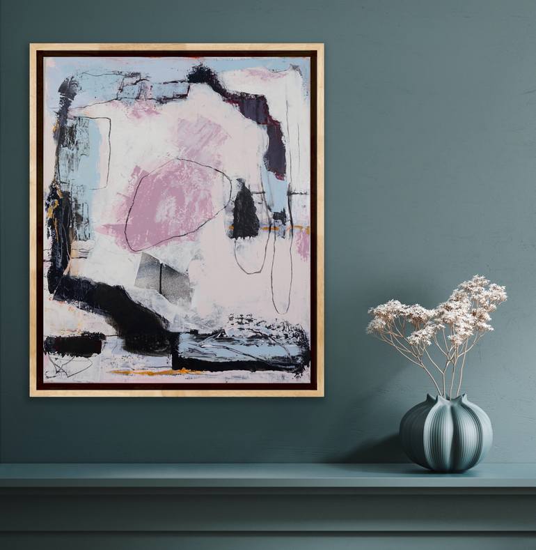 Original Abstract Expressionism Abstract Painting by Irene Gronwall