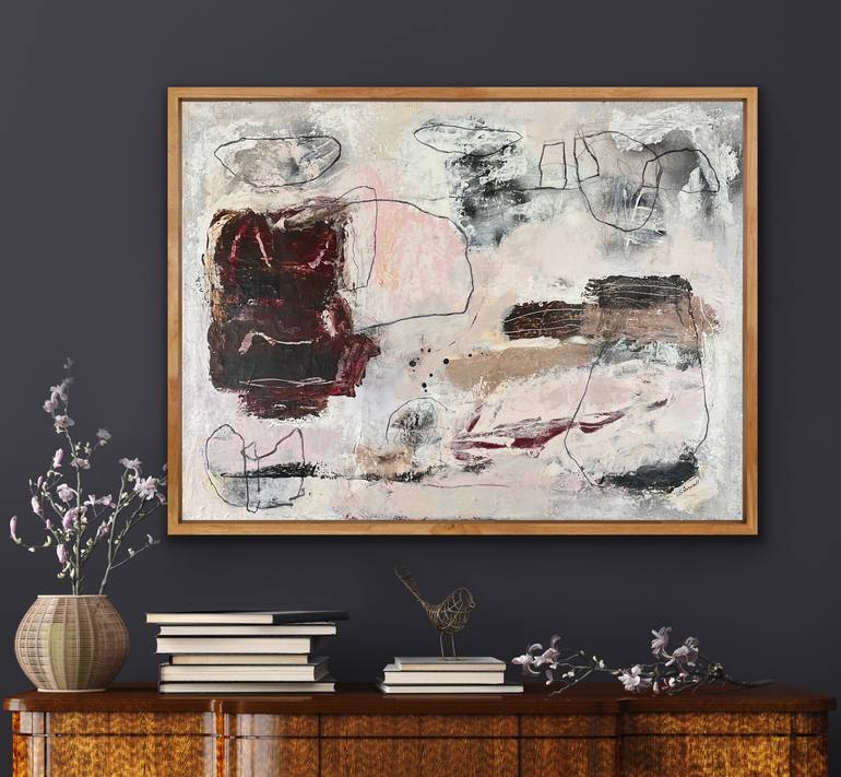 Original Abstract Expressionism Abstract Painting by Irene Gronwall