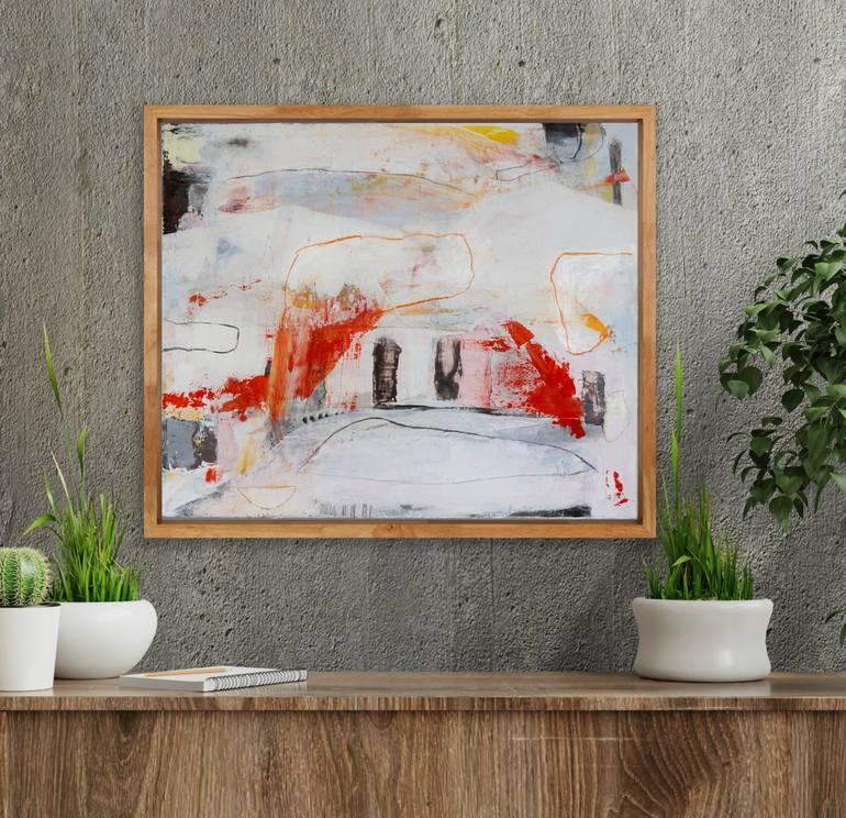 Original Abstract Expressionism Abstract Painting by Irene Gronwall