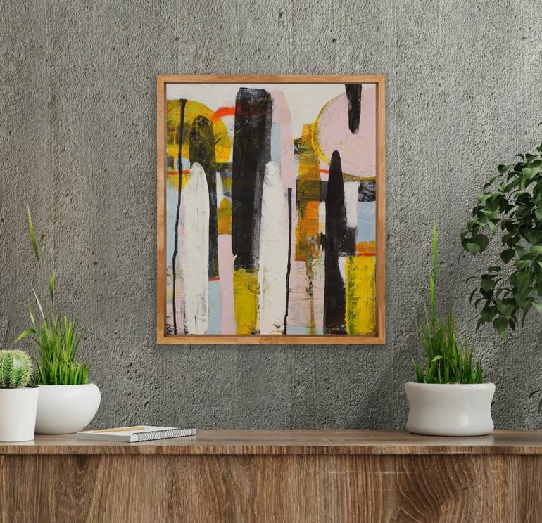 Original Abstract Expressionism Abstract Painting by Irene Gronwall