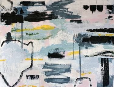 Original Abstract Expressionism Abstract Paintings by Irene Gronwall