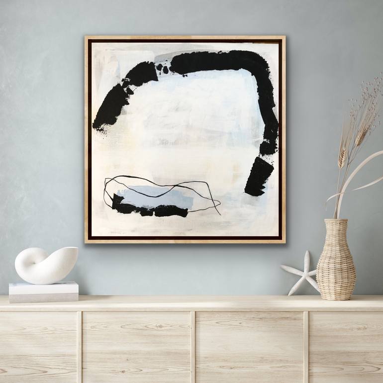 Original Minimalism Abstract Painting by Irene Gronwall