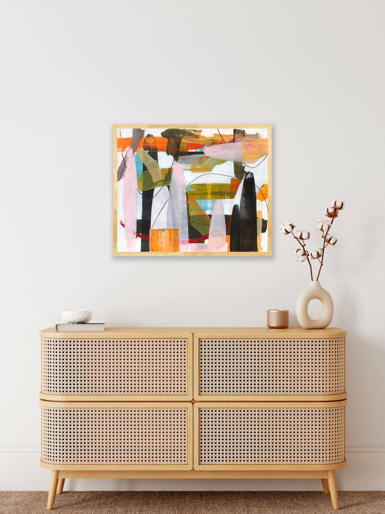 Original Abstract Expressionism Abstract Painting by Irene Gronwall