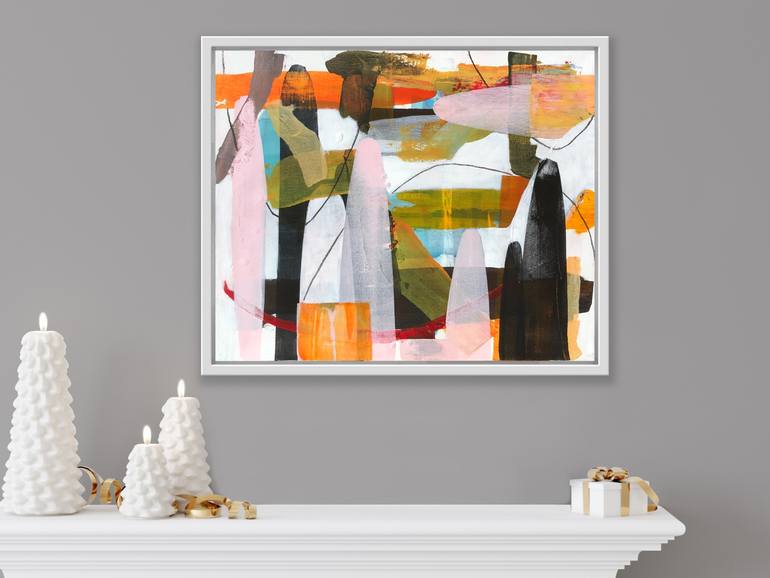 Original Abstract Expressionism Abstract Painting by Irene Gronwall