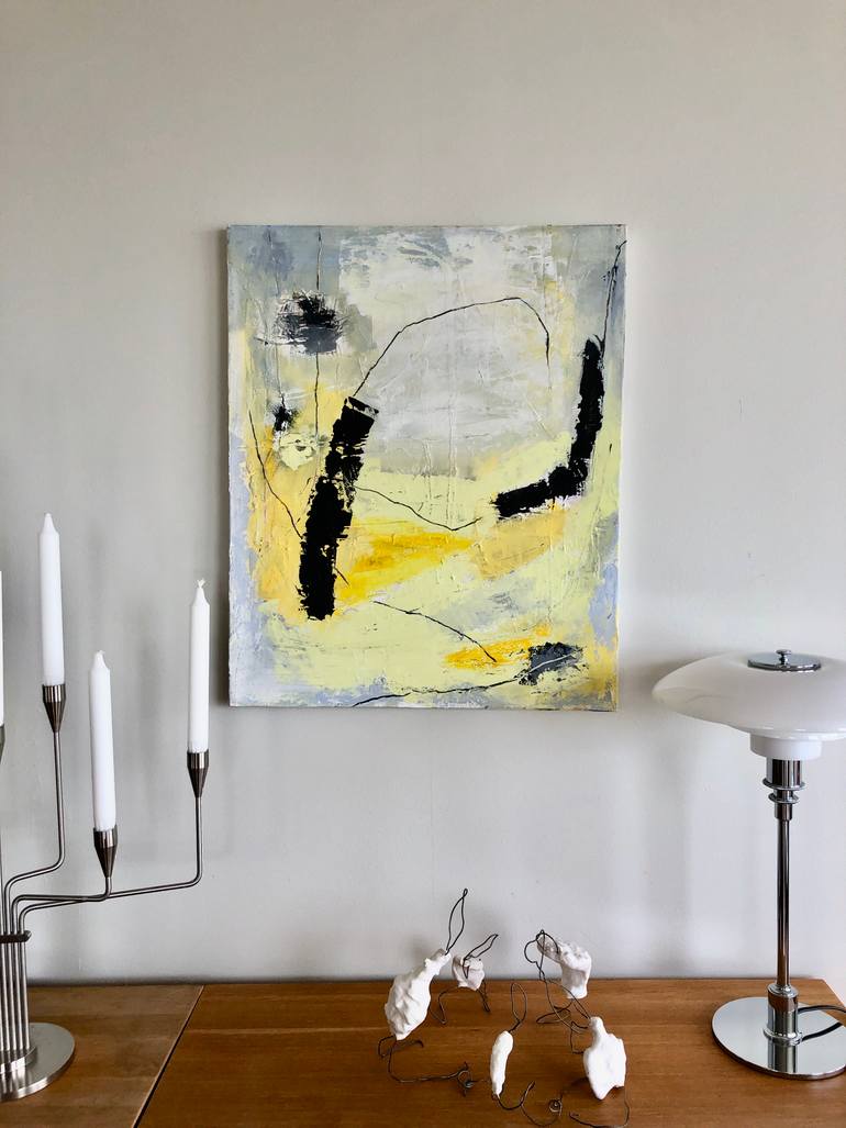 Original Abstract Expressionism Abstract Painting by Irene Gronwall