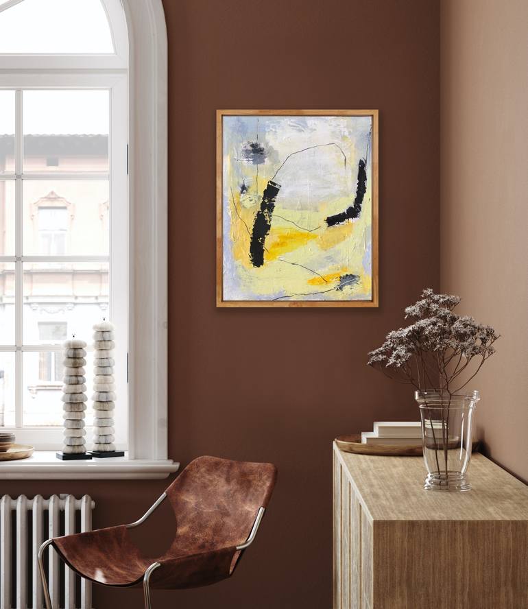 Original Abstract Expressionism Abstract Painting by Irene Gronwall