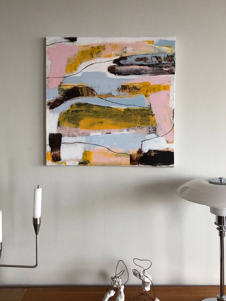 Original Abstract Expressionism Abstract Painting by Irene Gronwall