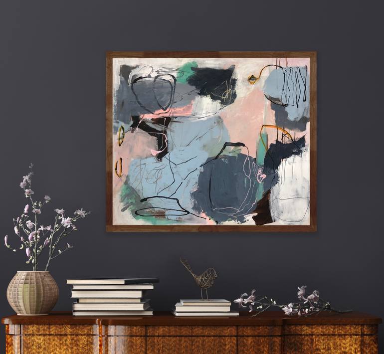 Original Abstract Expressionism Abstract Painting by Irene Gronwall
