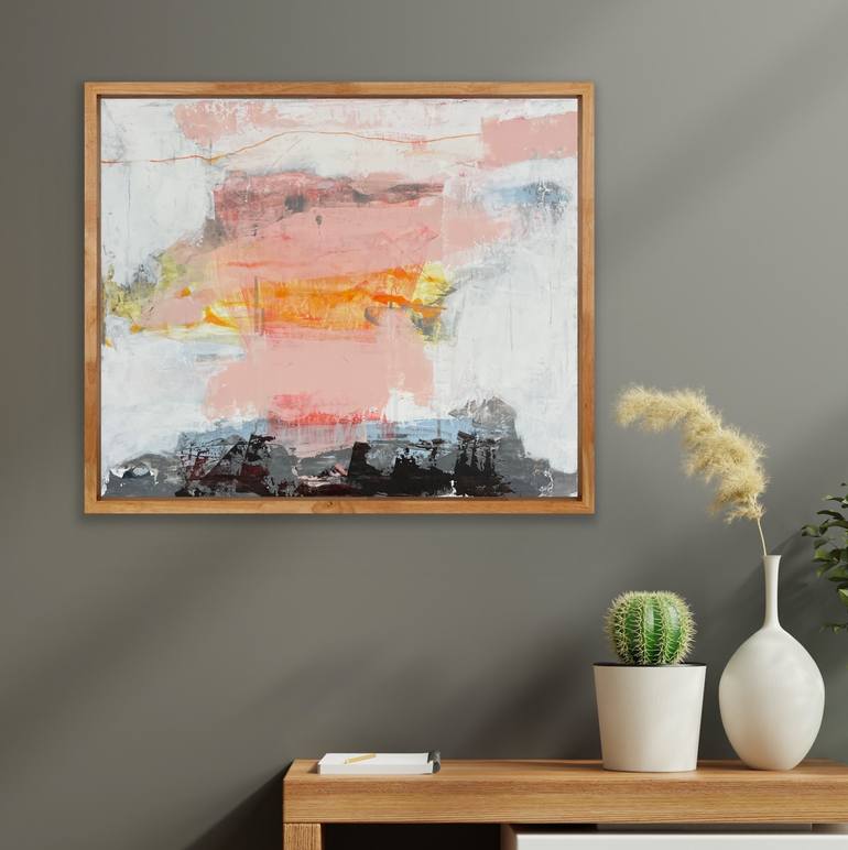 Original Abstract Expressionism Abstract Painting by Irene Gronwall