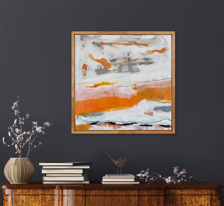 Original Abstract Expressionism Abstract Painting by Irene Gronwall