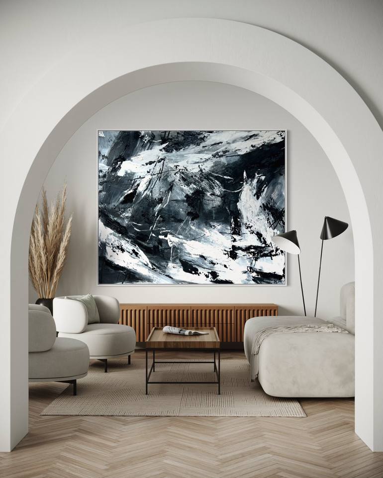 Original Abstract Expressionism Abstract Painting by Ewa Matyja