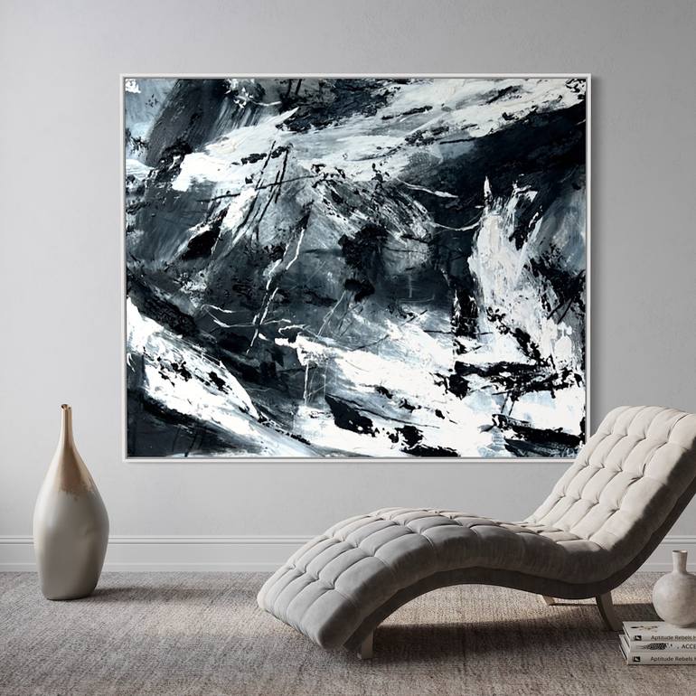 Original Abstract Expressionism Abstract Painting by Ewa Matyja
