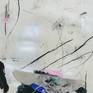 Artwork 03/07/2019 is one of 18 small paintings on paper created during Artist Residency in Newfoundland, Canada in July 2019.